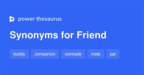 thesaurus for friends|alternative word for friend.